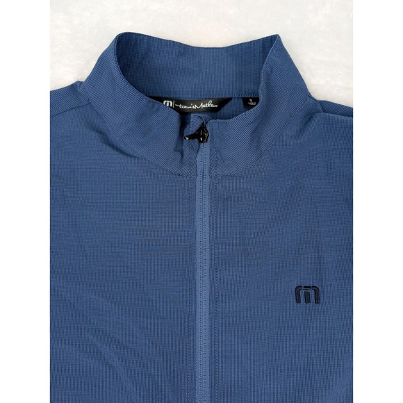 Travis Mathew Jacket Men's S Full Zip Performance‎ Blue Drawstring Waist *Logo - Picture 2 of 14